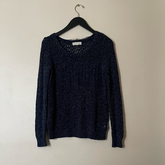 Staring at Stars Navy Knit Sweater - Picture 1 of 2